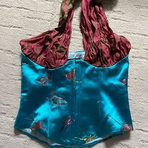 Kim Shui Halter Wrap Bustier